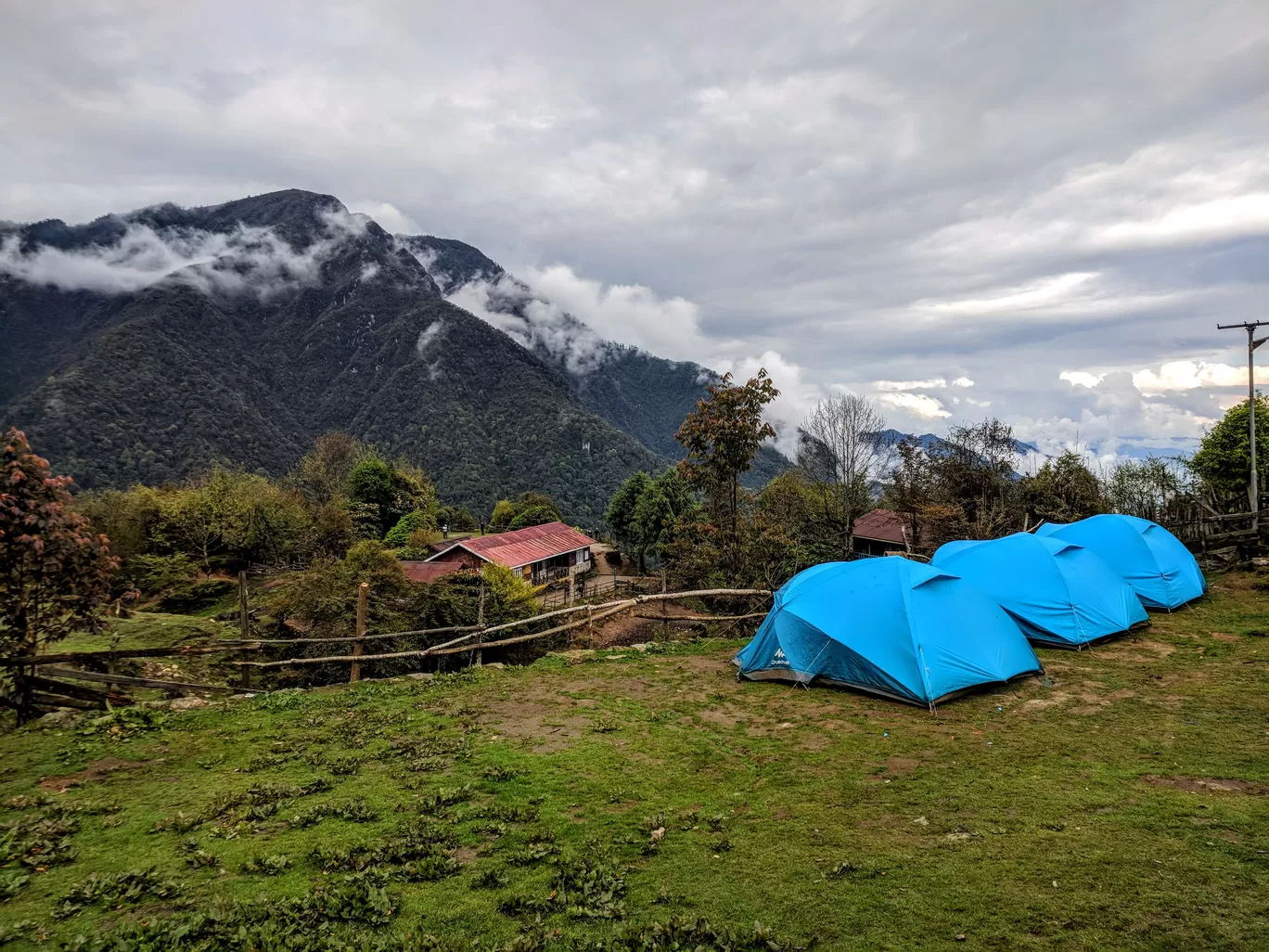 Photo of Tshoka village. Goecha La Camp 3 By Prashant Murari