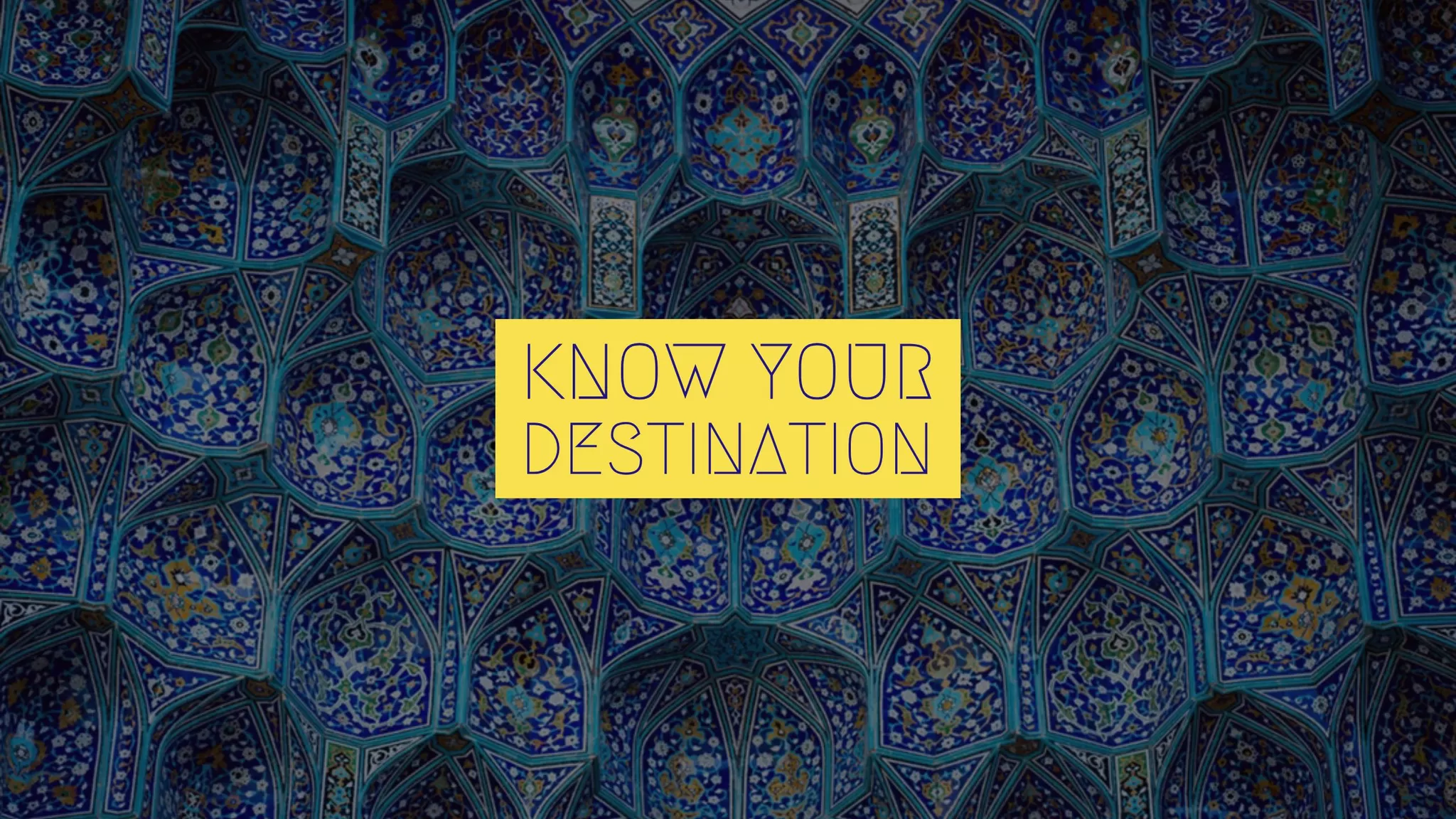 Cover Image of know your destination