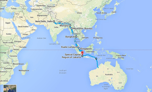 India to Australia: Without Planes or Plans!