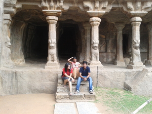 Stones and Sculptures at Mahabalipuram