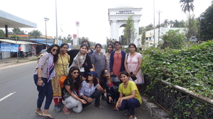 Group of girls at Pondicherry
