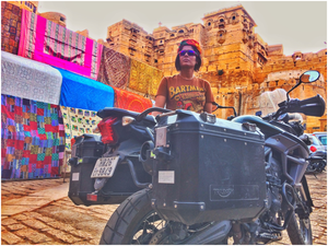Woman Biker Rides Across Rajasthan on a Triumph Tiger