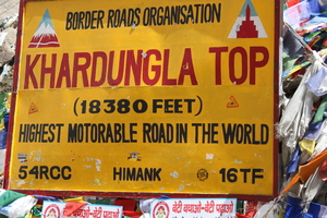 Khardung La is NOT the world's highest motorable road, not even highest in India!