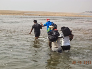 Along the coast of Odisha