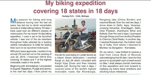 10516kms, 18 Days, 18 States on Mahindra Mojo