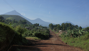 The Distant Volcanoes of Mgahinga, Uganda