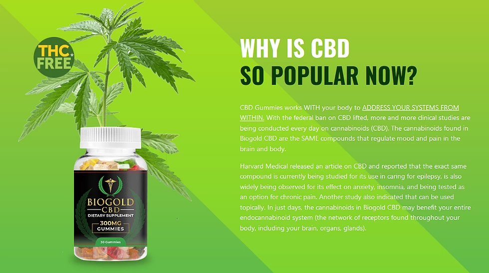 BioGold CBD Gummies - Why Do You Need (BioGold CBD)? by biggummmies |  Tripoto