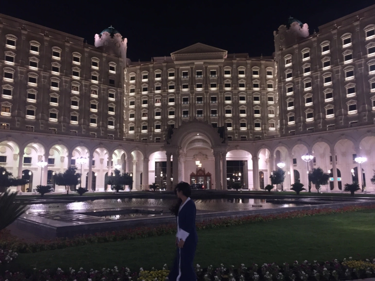 Photo of Blue Abaya in a Rich