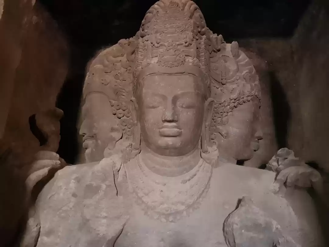 Photo of Elephanta caves from