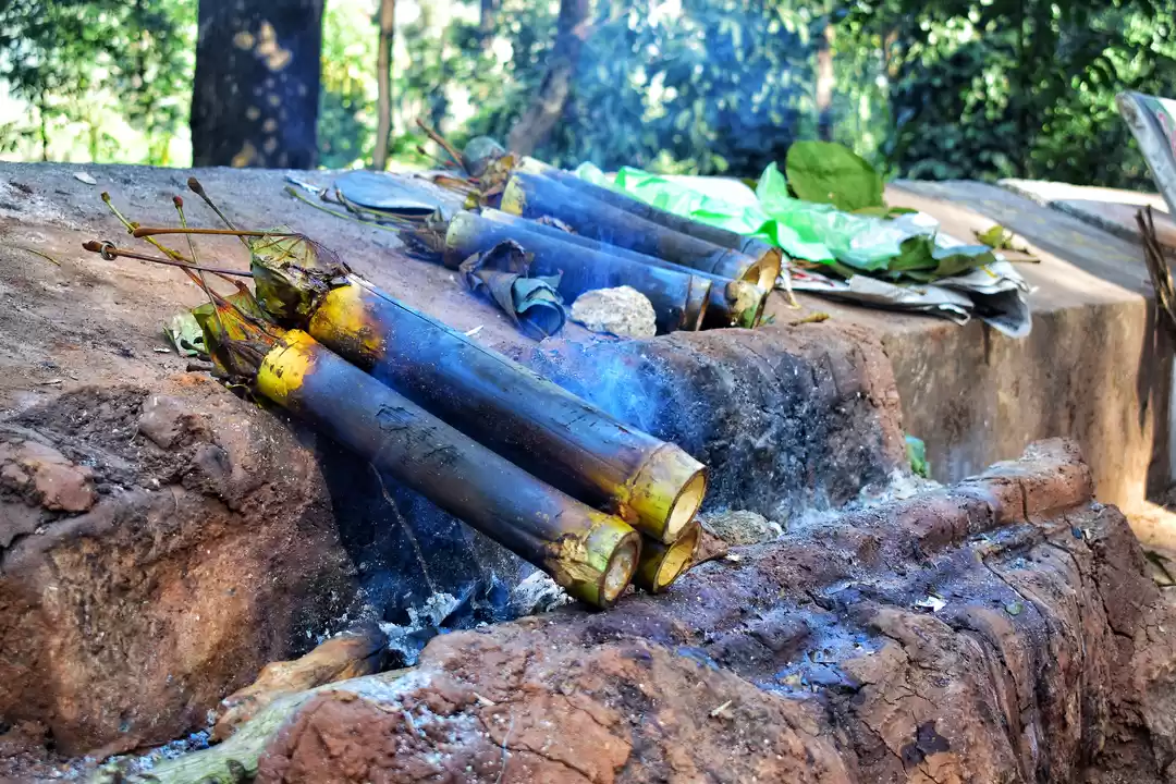 Photo of Bamboo chicken, a pe