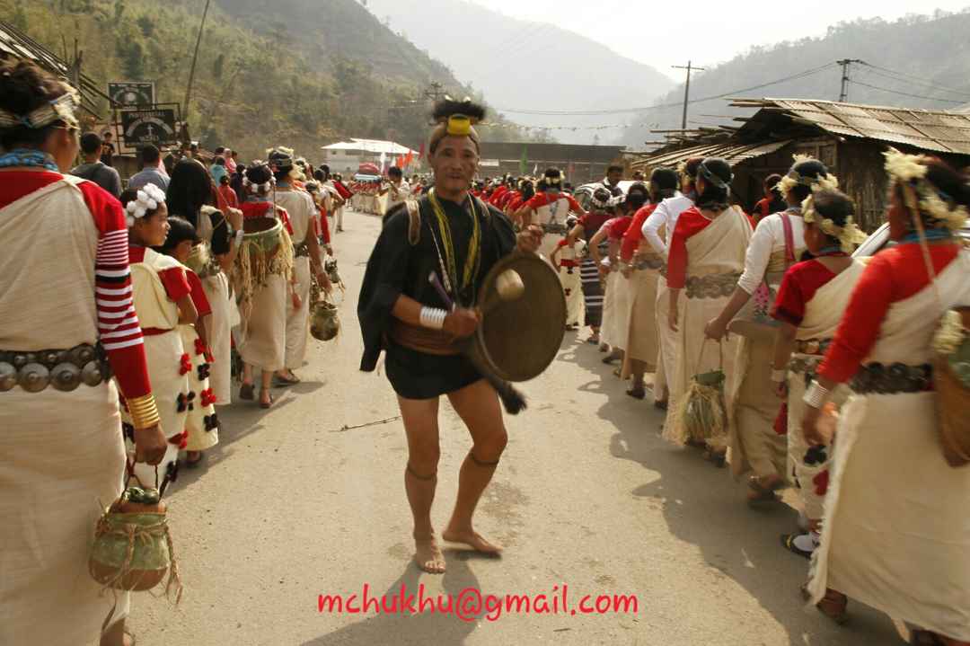 nyishi tribesman wearing the traditional head-dress having… | Flickr