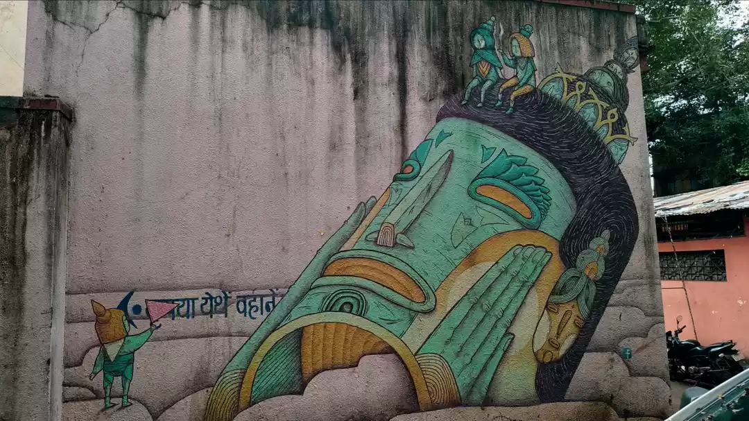 Photo of Street art of pune.(