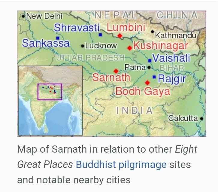 Sarnath In India Map Sarnath In The Land Of Buddha - Tripoto