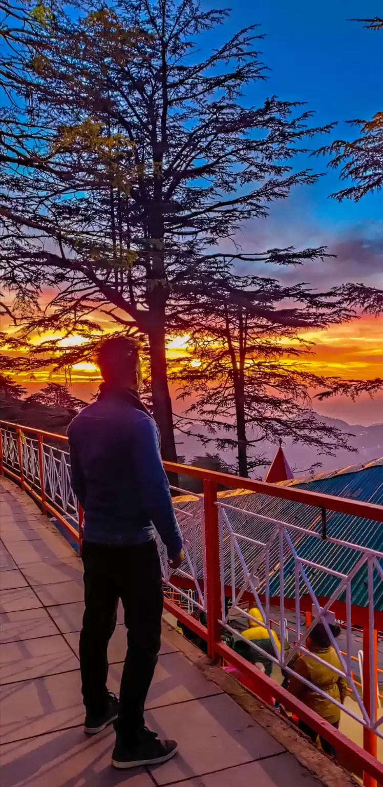 Photo of sunset at shimla ,hi