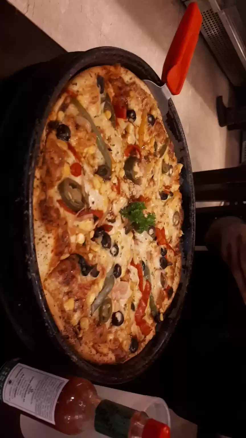 Photo of A Pizza slice makes