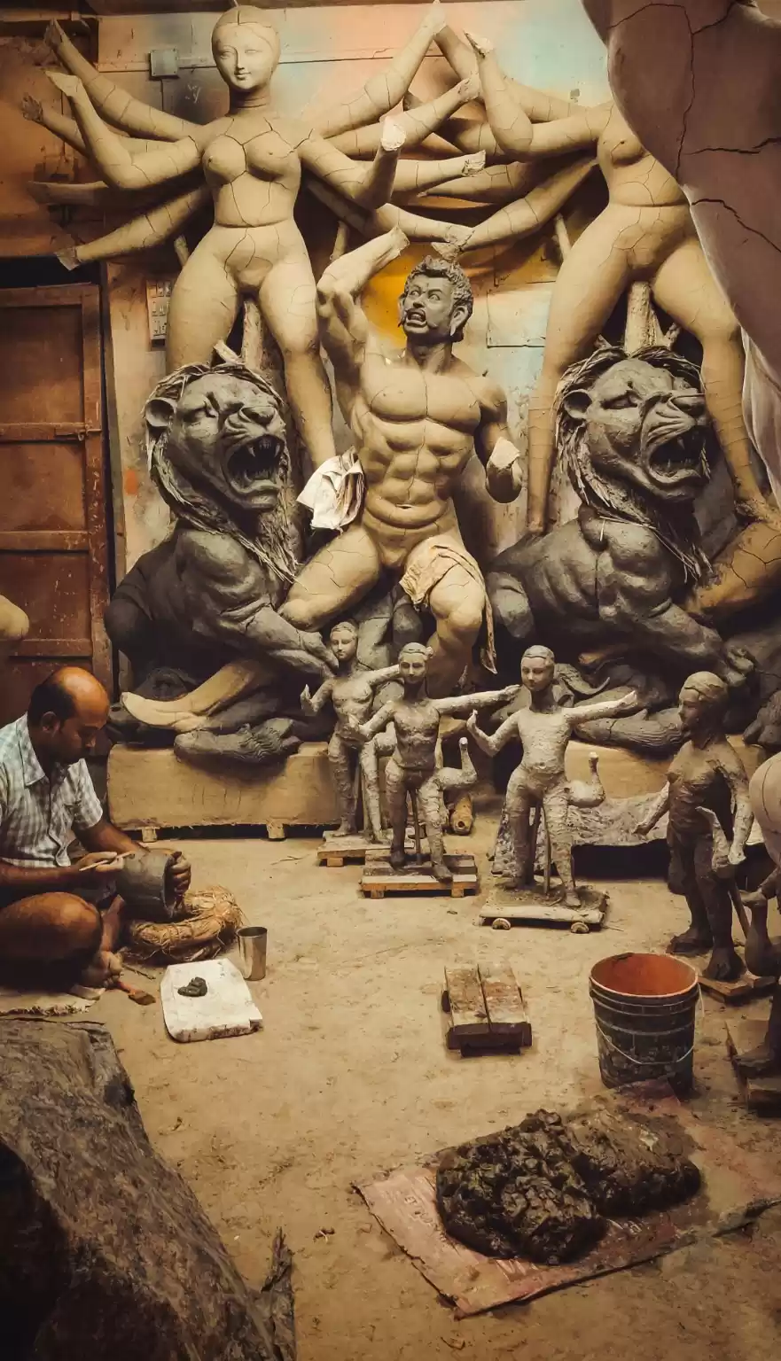 Photo of A day at Kumartuli, 
