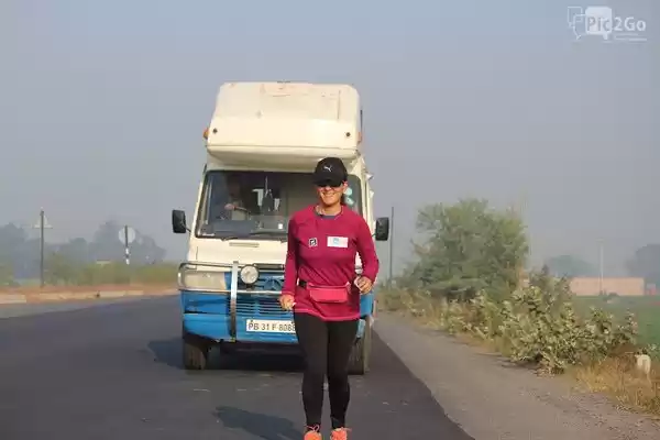 Photo of The only woman to ru