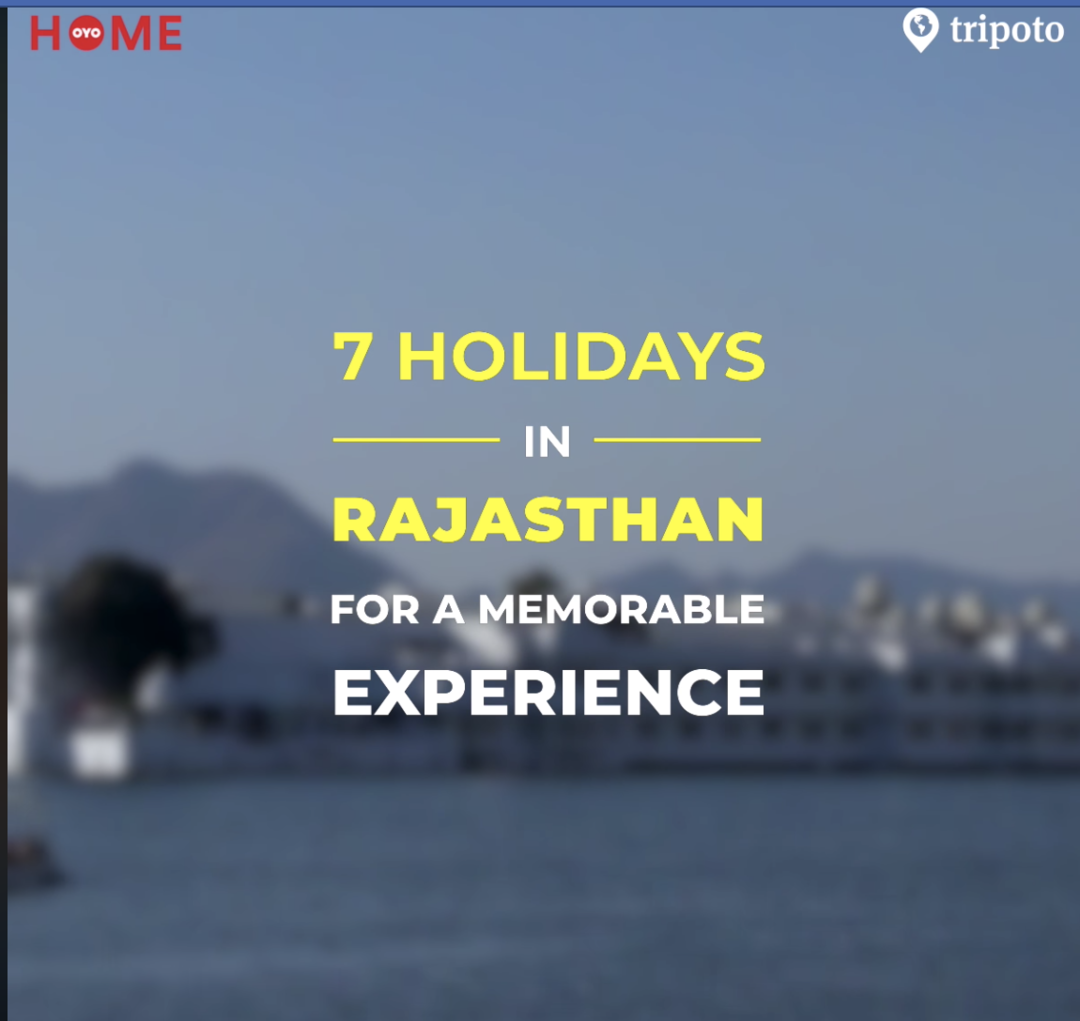 Photo of 7 Holidays In Rajast