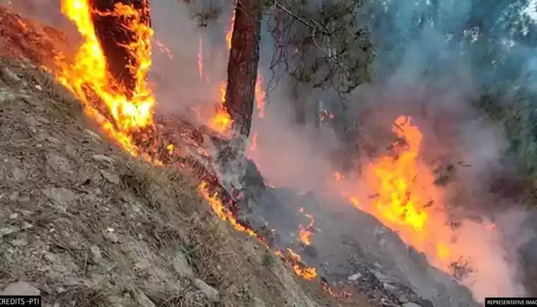Photo of Fire Rages at Madhya