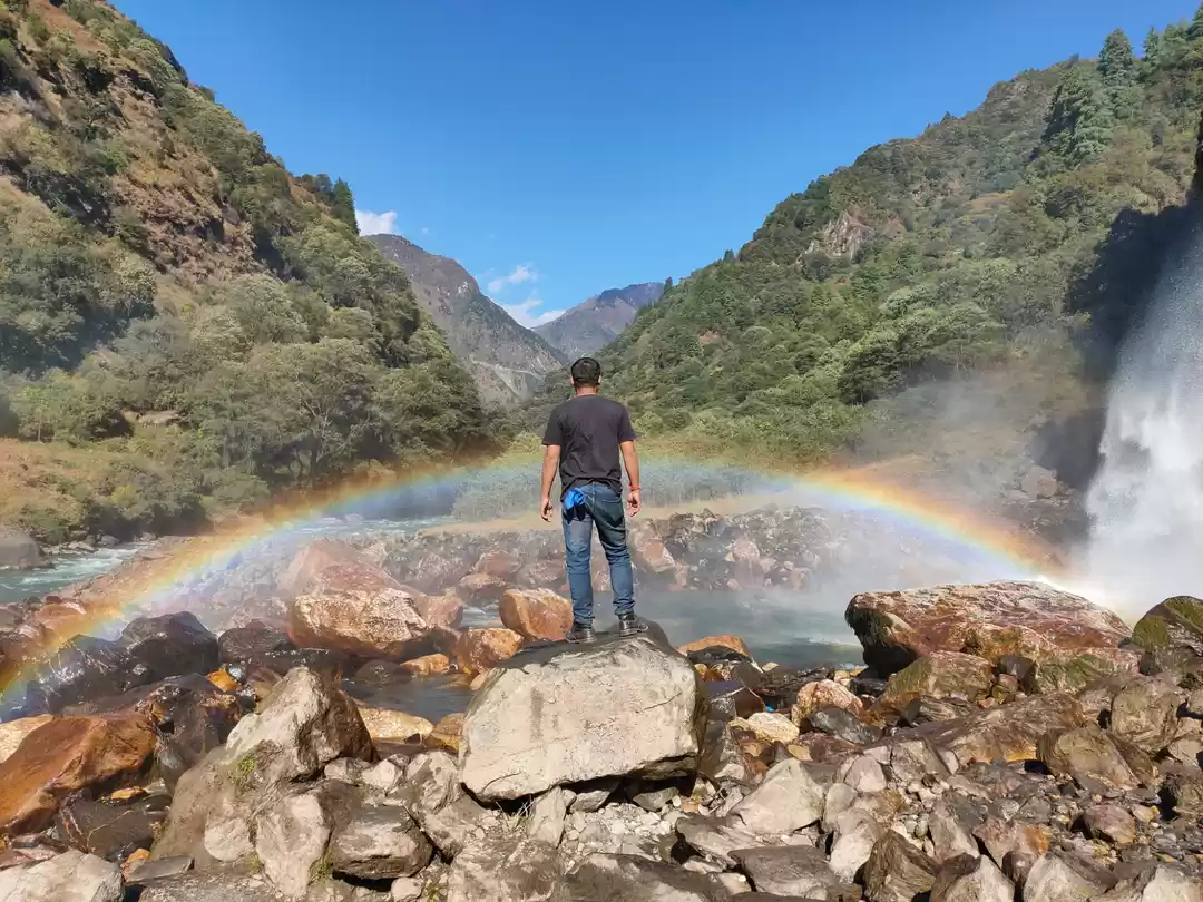 Photo of the rainbow falls