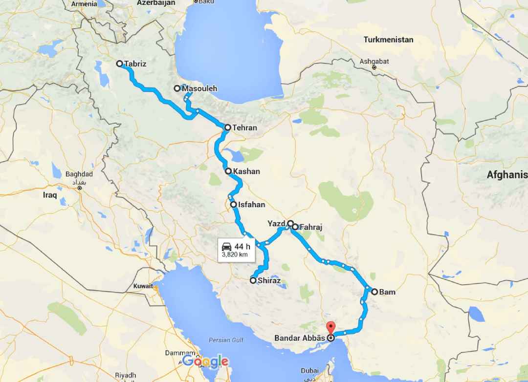 travel to iran from germany