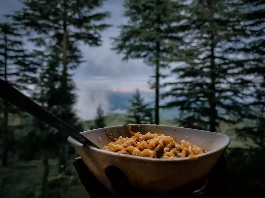 Photo of Maggi with mountains