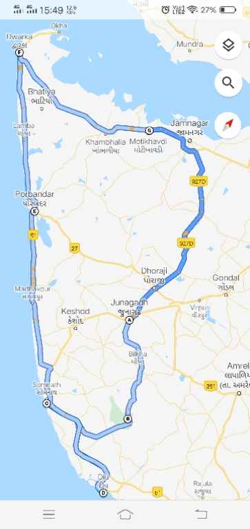 Coastal Highway Gujarat Map Complete Coastal Gujarat - A Roadtrip - Tripoto