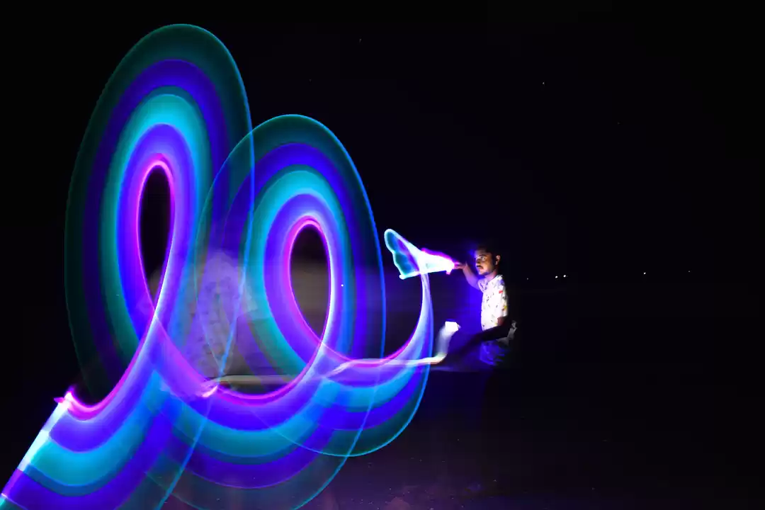 Photo of Light painting at Mo