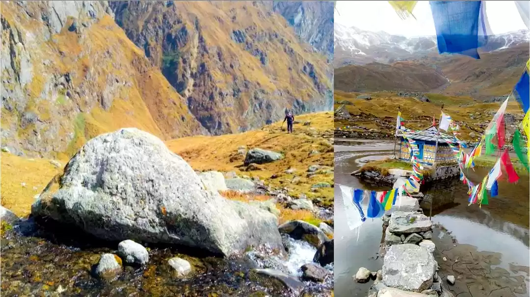 Photo of झील के बीच मे है दु