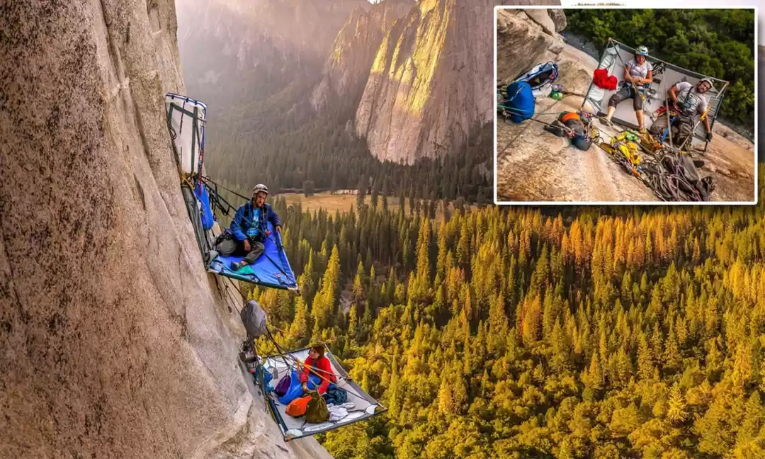 Photo of पहाड़ से लटके इन टें