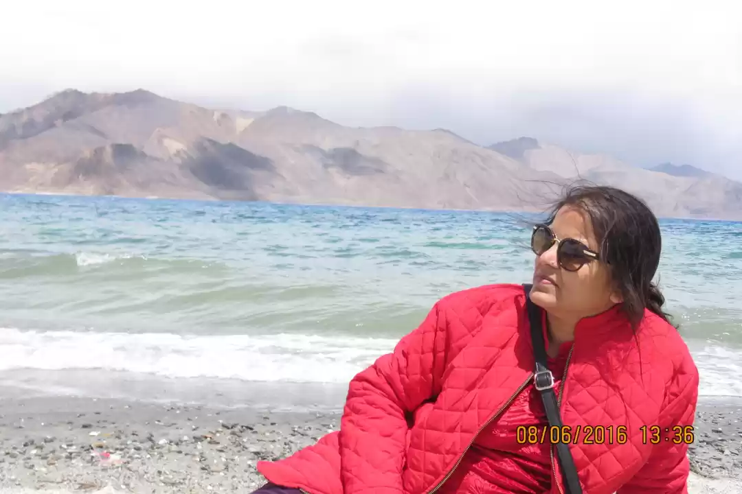 Photo of पैंगोंग झील की लहरों