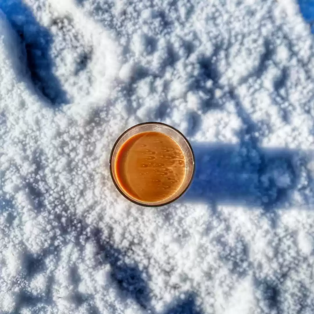 Photo of Chai in snow for all