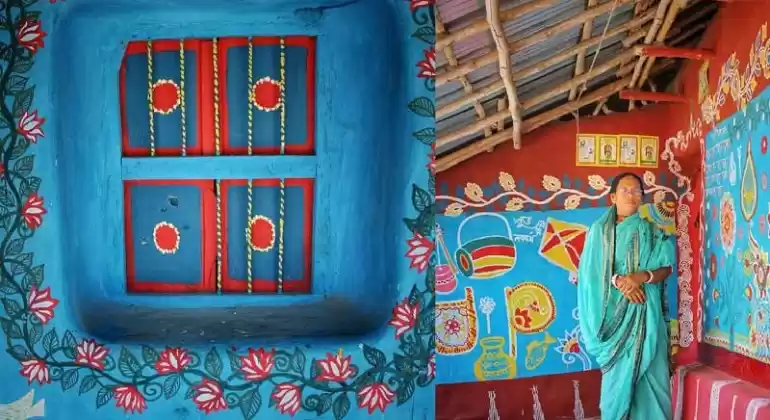 Photo of দেওয়াল জুড়ে রং-বেরং