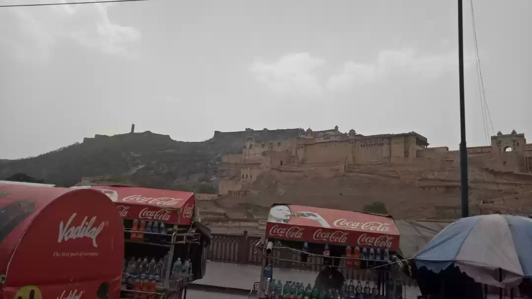 Photo of Amer fort in pink Ci