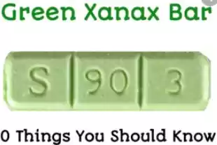 Photo of green xanax