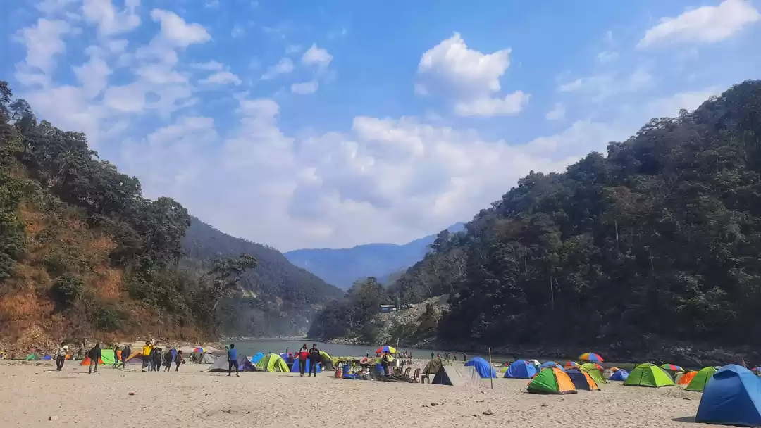 Photo of River side camping.