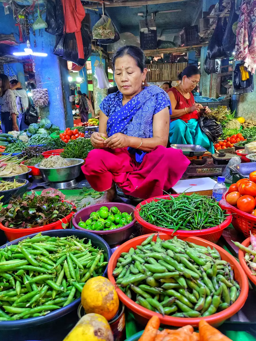 Photo of Meitei women and a t