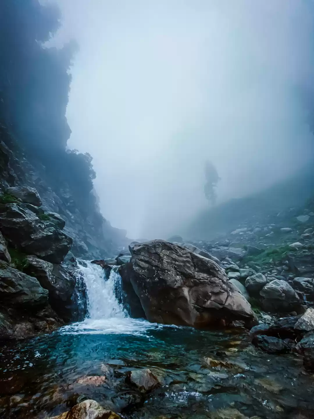 Photo of Foggy morning near t