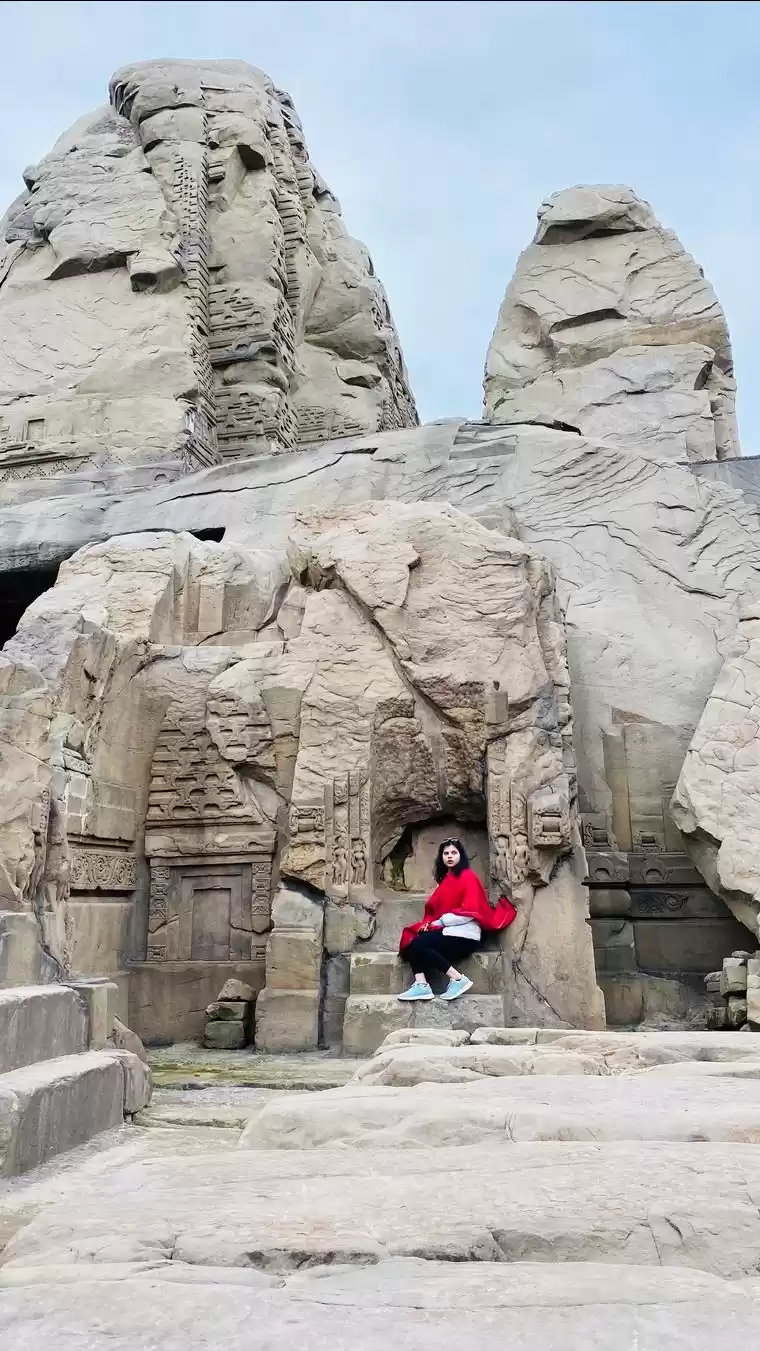 Photo of Masroor rock cut tem