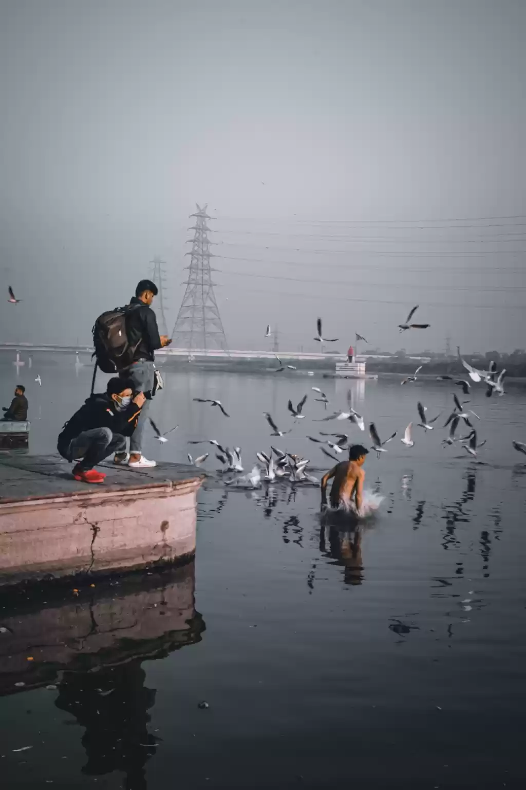 Photo of Diving in yamuna riv