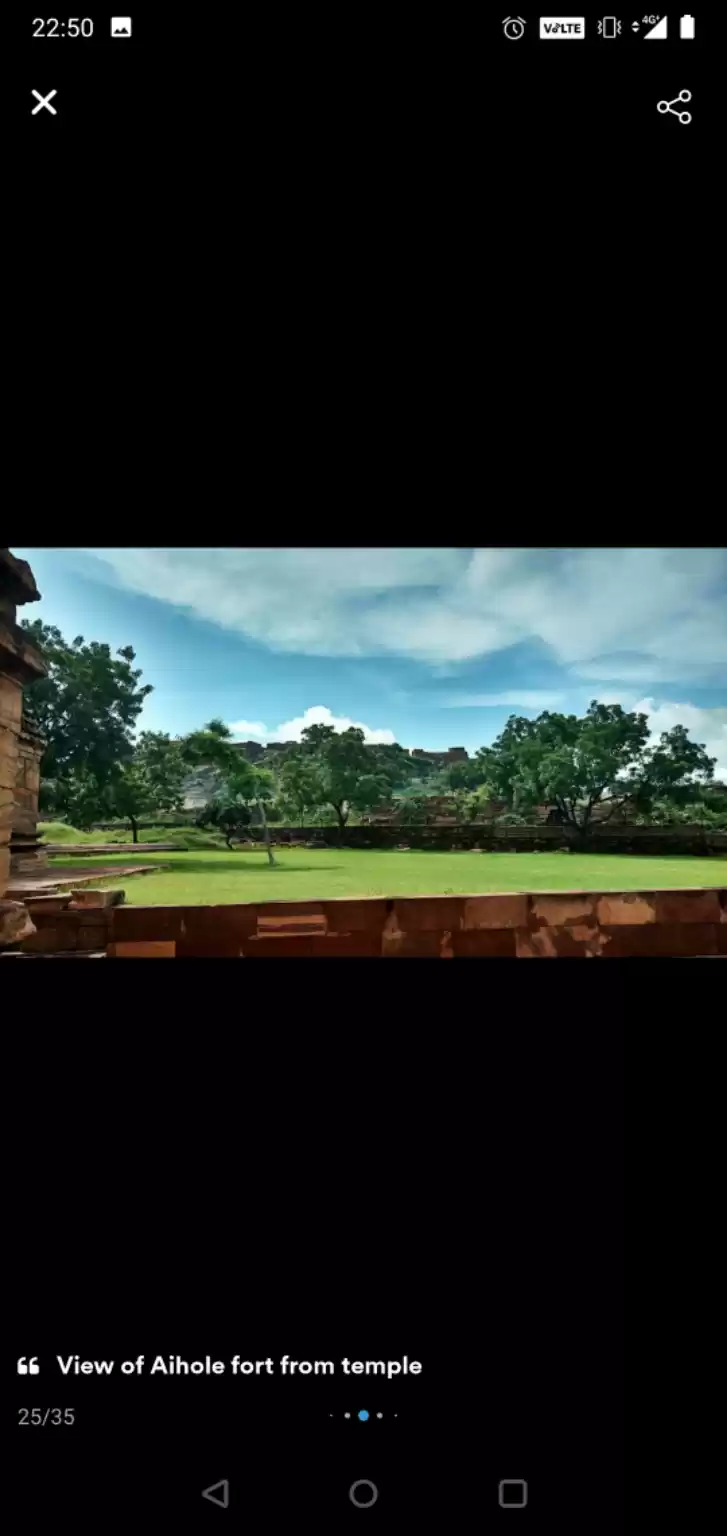 Photo of Aihole - blue sky an