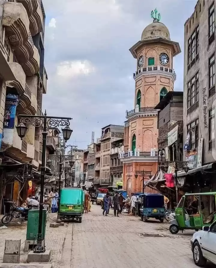 Photo of city life of Peshawa