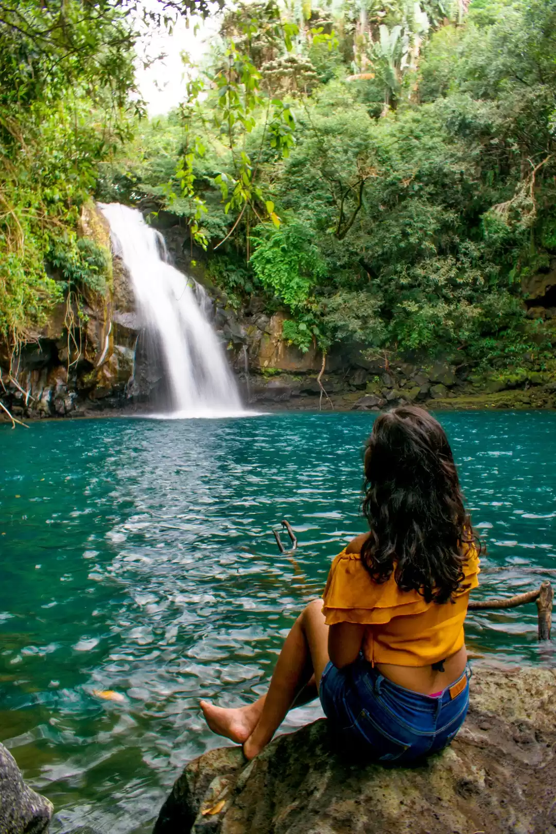 Eau Bleu Waterfall - Exact GPS Location - Visitors Guide to Mauritius
