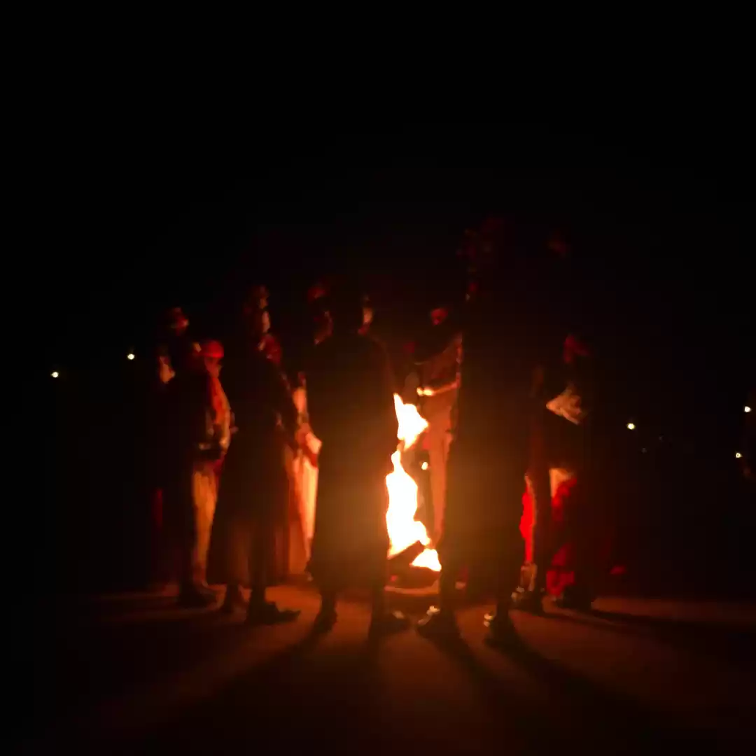 Photo of Dancing by the bonfi