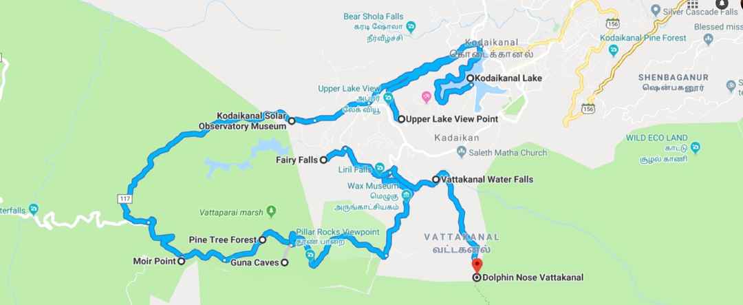 Kodaikanal tourist places map with distance between cities latest forex gold news reuters
