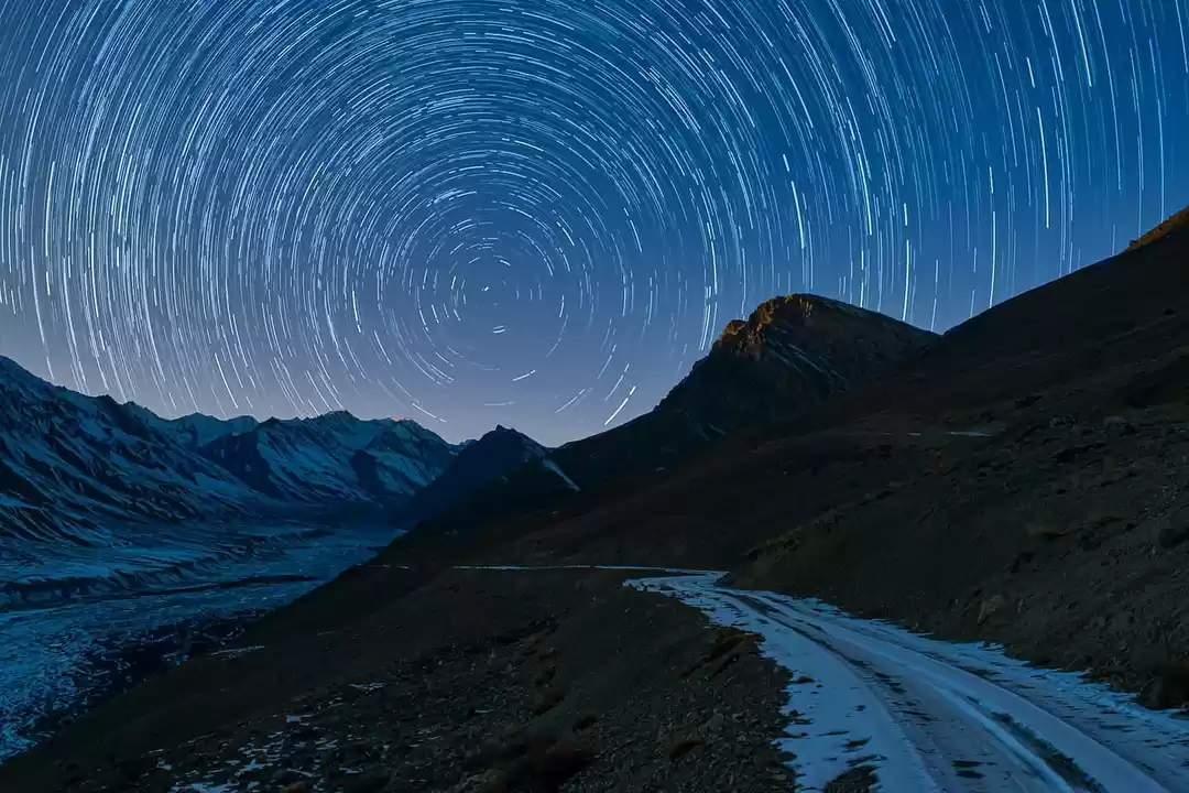 Photo of Startrails in spiti.