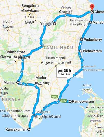 east coast highway map Bucket List 10 Road Trips To Cover All Of India Tripoto east coast highway map