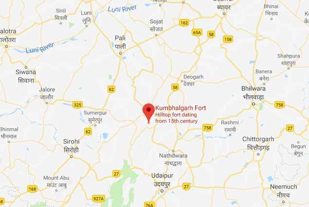 Kumbhalgarh In Rajasthan Map Glimpses Of Kumbhalgarh Fort - Tripoto