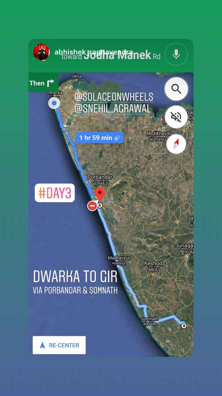 Coastal Highway Gujarat Map A Drive Through Panoramic West Coast Of Gujarat: Porbandar।Madhavpur।  Somnath। - Tripoto