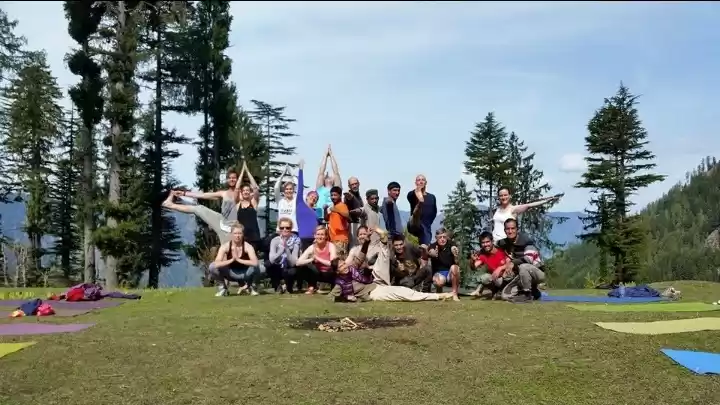 Photo of yoga in the wilderne